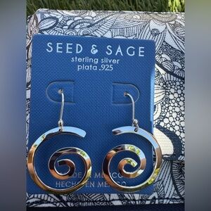 Sterling Silver Spiral Earrings